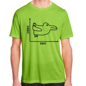 Rabbit Duck Diagram Chart Adult ChromaSoft Performance T-Shirt