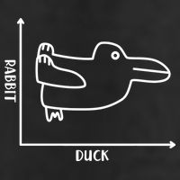 Rabbit Duck Diagram Chart Cool Comfort Performance Bucket Hat