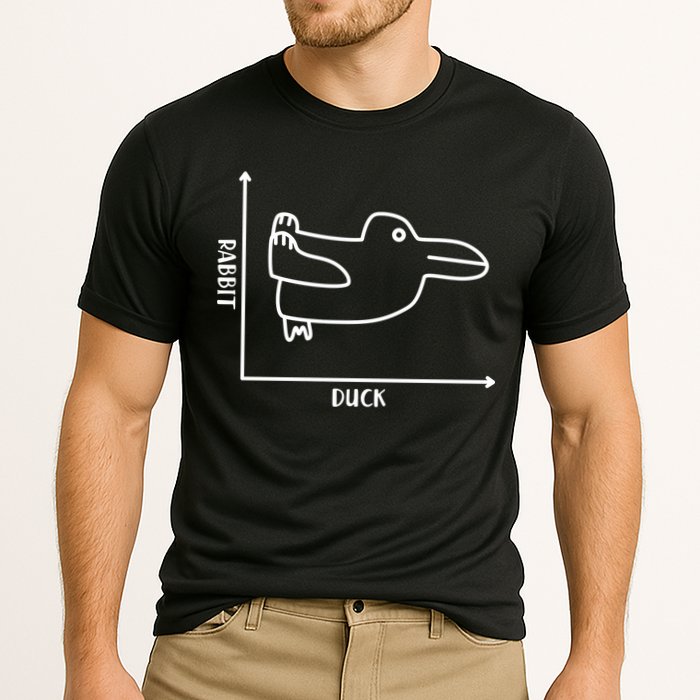 Rabbit Duck Diagram Chart Performance Shirt