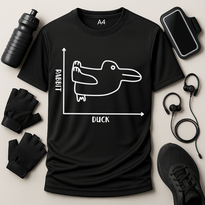 Rabbit Duck Diagram Chart Performance Shirt