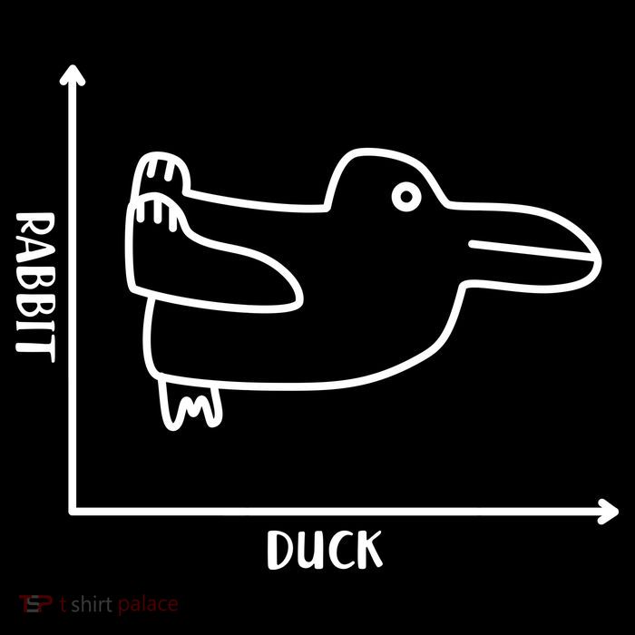 Rabbit Duck Diagram Chart Sustainable Bucket Hat