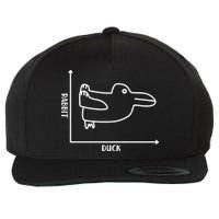 Rabbit Duck Diagram Chart Wool Snapback Cap
