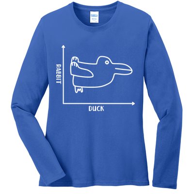 Rabbit Duck Diagram Chart Ladies Long Sleeve Shirt