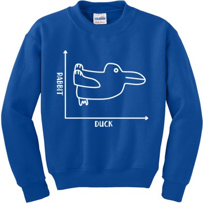 Rabbit Duck Diagram Chart Kids Sweatshirt