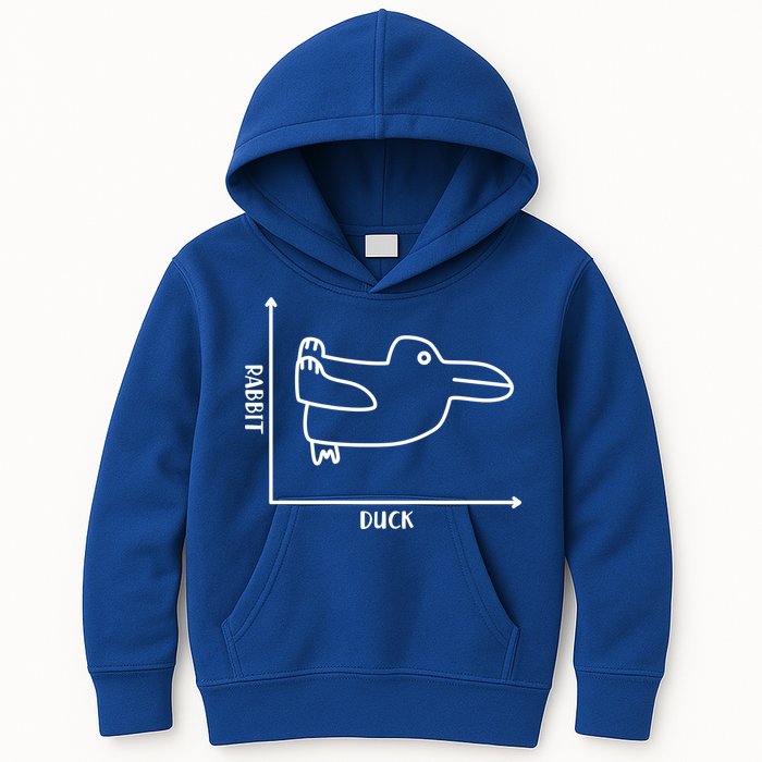 Rabbit Duck Diagram Chart Kids Hoodie