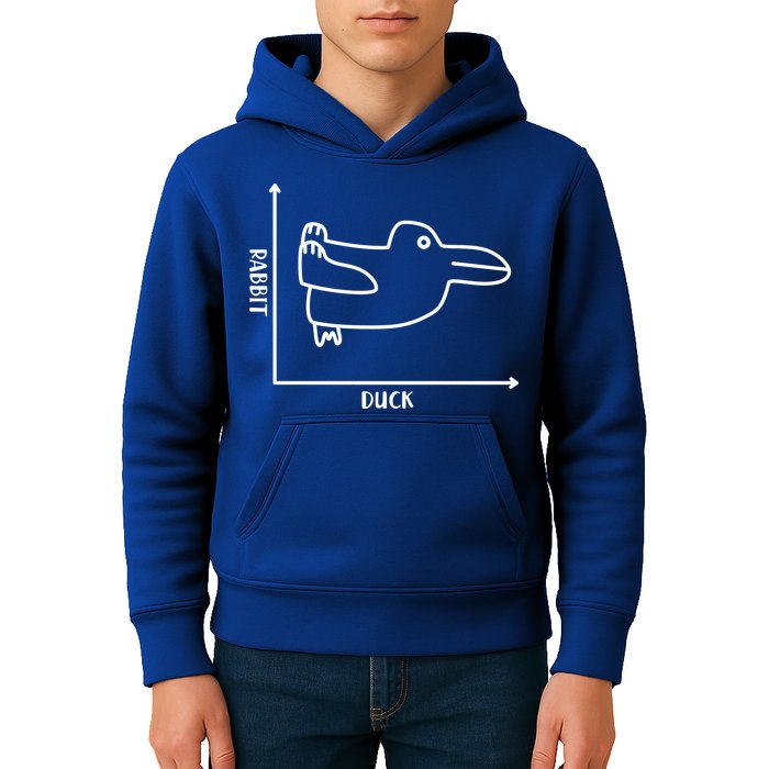 Rabbit Duck Diagram Chart Kids Hoodie