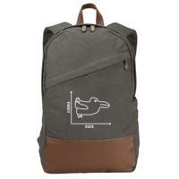 Rabbit Duck Diagram Chart Cotton Canvas Backpack