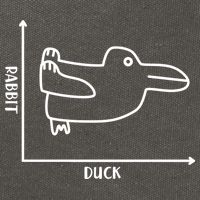 Rabbit Duck Diagram Chart Cotton Canvas Backpack