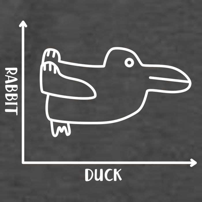 Rabbit Duck Diagram Chart Vector Backpack