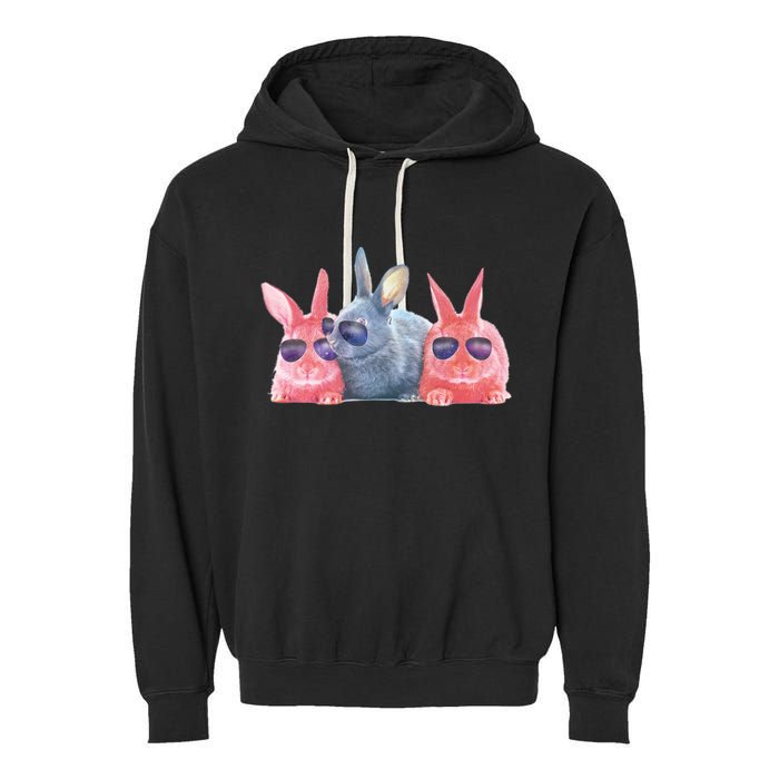 Rabbit Galaxy Cool Garment-Dyed Fleece Hoodie
