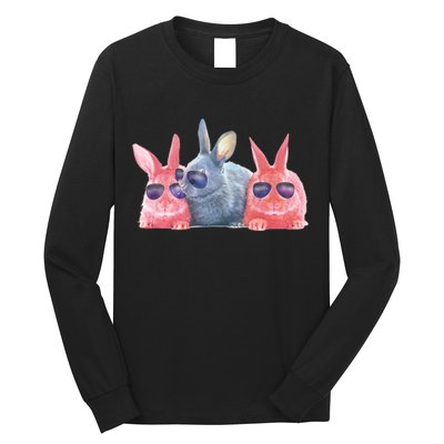 Rabbit Galaxy Cool Long Sleeve Shirt