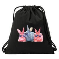 Rabbit Galaxy Cool Drawstring Bag