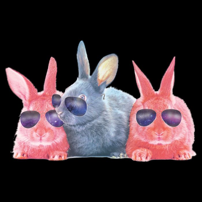 Rabbit Galaxy Cool Drawstring Bag