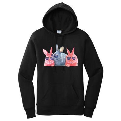 Rabbit Galaxy Cool Women's Pullover Hoodie