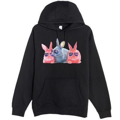 Rabbit Galaxy Cool Premium Pullover Hoodie