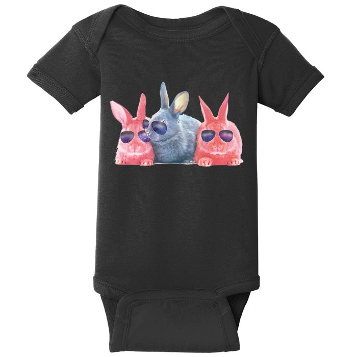 Rabbit Galaxy Cool Baby Bodysuit