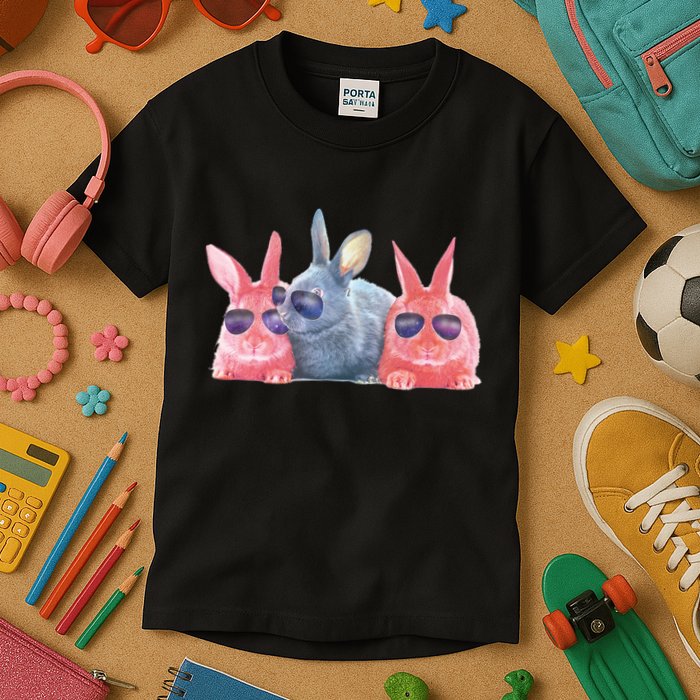 Rabbit Galaxy Cool Kids T-Shirt