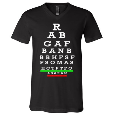 Rabgafban City Girls Abbreviation Act Up V-Neck T-Shirt
