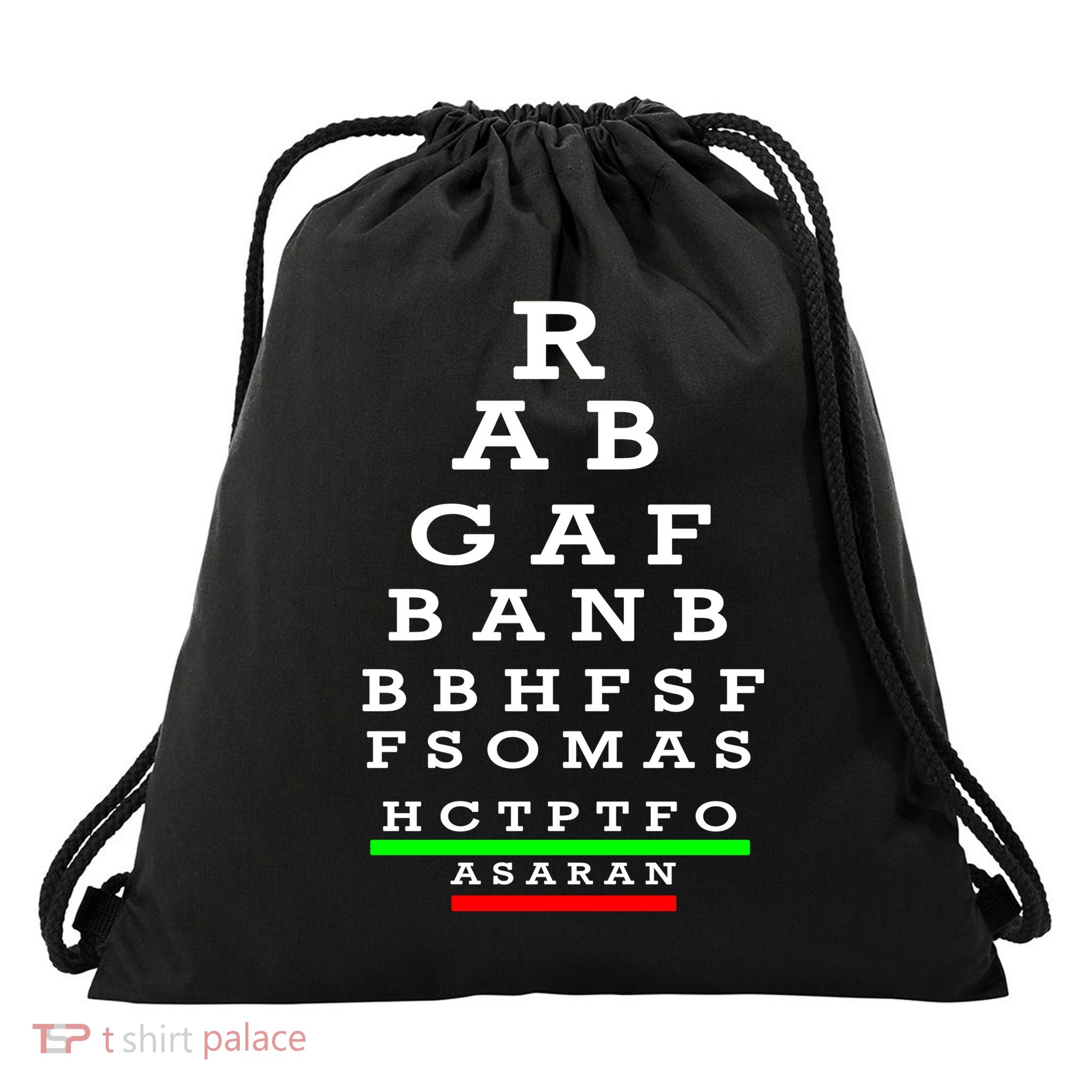 Rabgafban City Girls Abbreviation Act Up Drawstring Bag