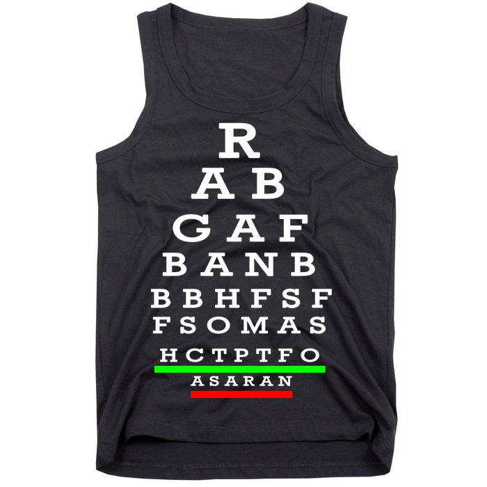 Rabgafban City Girls Abbreviation Act Up Tank Top