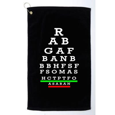 Rabgafban City Girls Abbreviation Act Up Platinum Collection Golf Towel