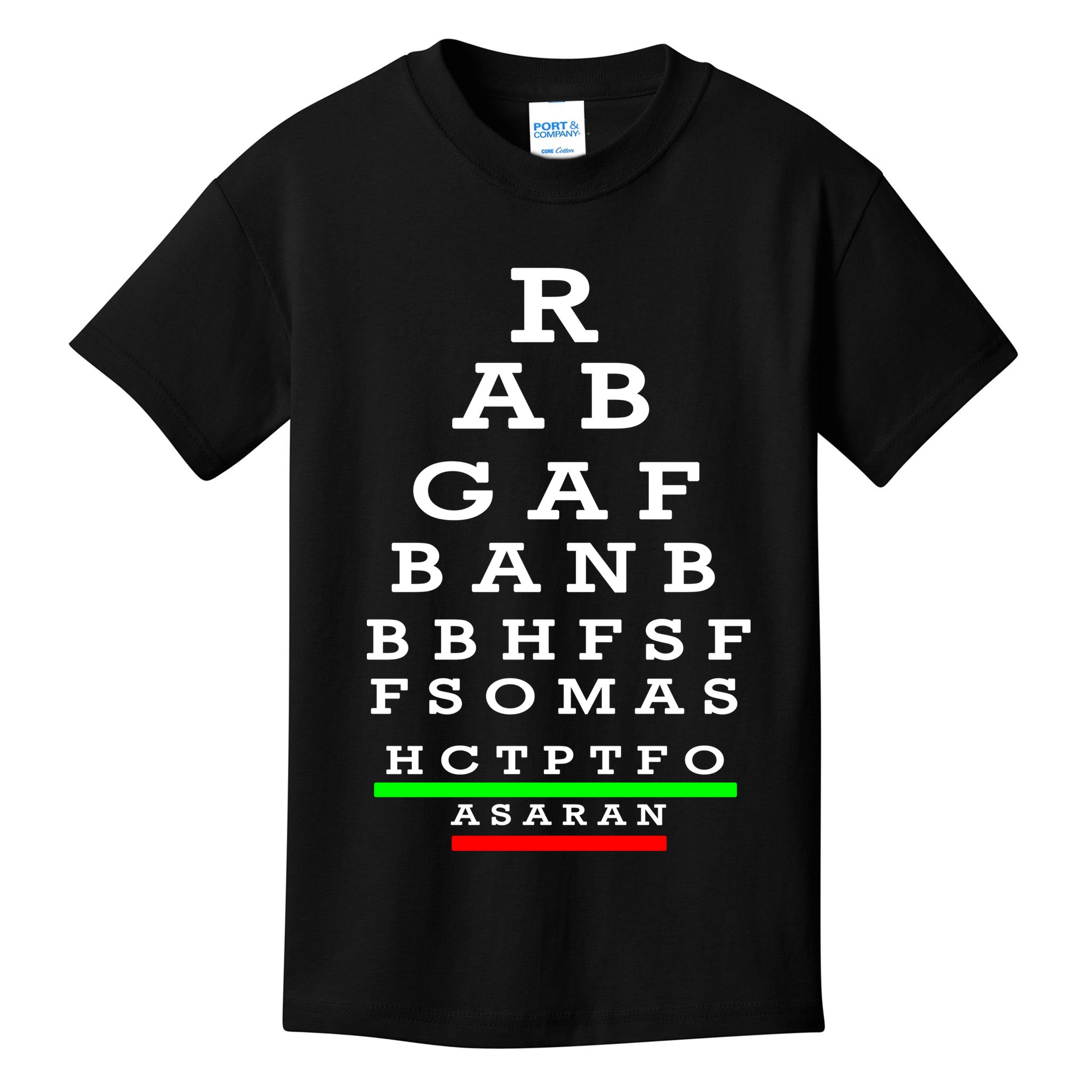 Rabgafban City Girls Abbreviation Act Up Kids T-Shirt
