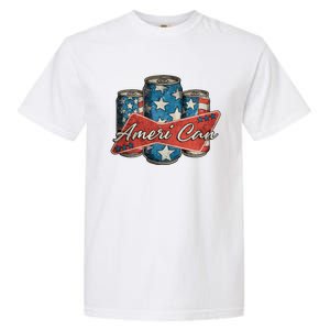 Retro Ameri Can America Flag 4th Of July Independence Day Garment-Dyed Heavyweight T-Shirt