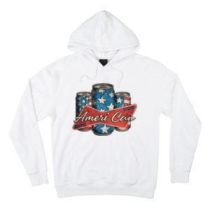 Retro Ameri Can America Flag 4th Of July Independence Day Hoodie