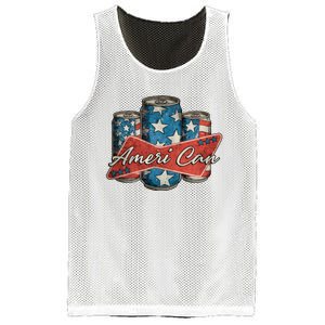 Retro Ameri Can America Flag 4th Of July Independence Day Mesh Reversible Basketball Jersey Tank