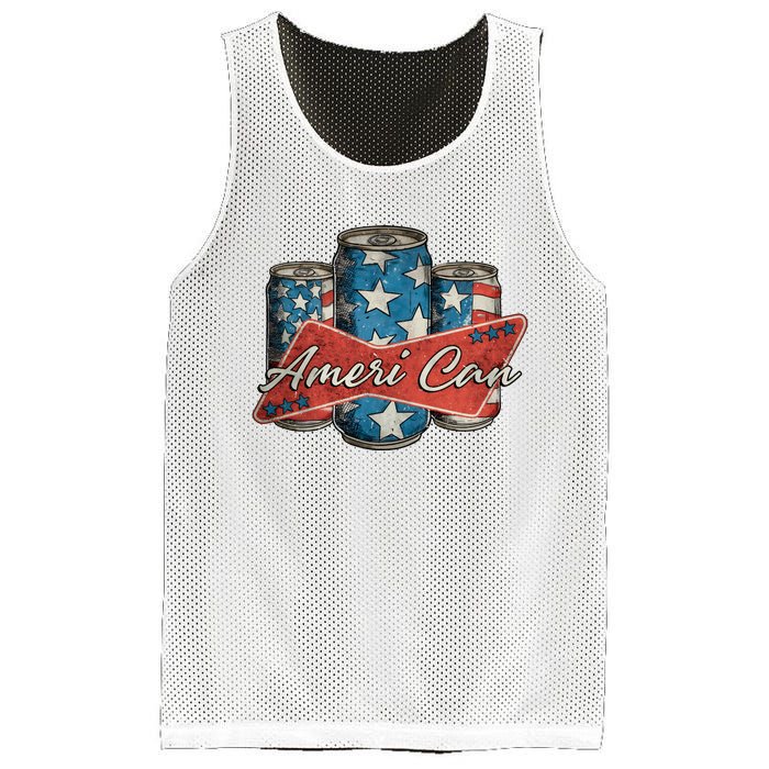 Retro Ameri Can America Flag 4th Of July Independence Day Mesh Reversible Basketball Jersey Tank