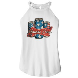 Retro Ameri Can America Flag 4th Of July Independence Day Women's Perfect Tri Rocker Tank