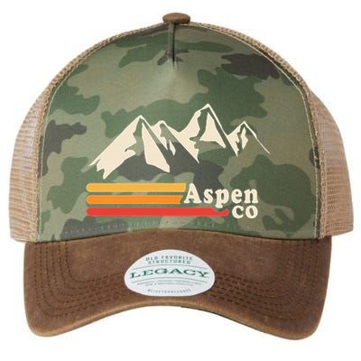 Retro Aspen Co Colorado Mountains Ski Legacy Tie Dye Trucker Hat