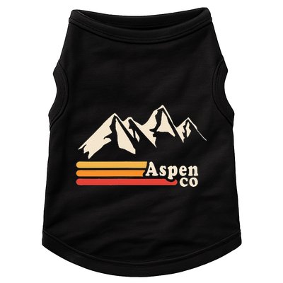 Retro Aspen Co Colorado Mountains Ski Doggie Tank