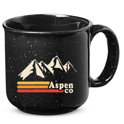 Retro Aspen Co Colorado Mountains Ski 15oz Campfire Ceramic Mug