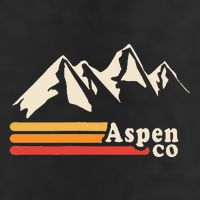 Retro Aspen Co Colorado Mountains Ski Golf Towel