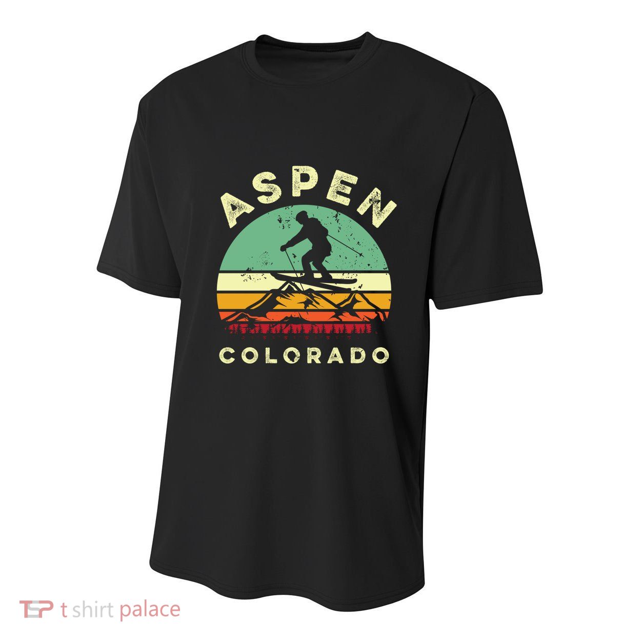 Retro Aspen Colorado Skiing Vintage Skier 70s Ski Lover Great Gift Youth Performance Sprint T-Shirt