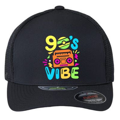 Retro Aesthetic Costume Party Outfit 90s Vibe Flexfit Unipanel Trucker Cap