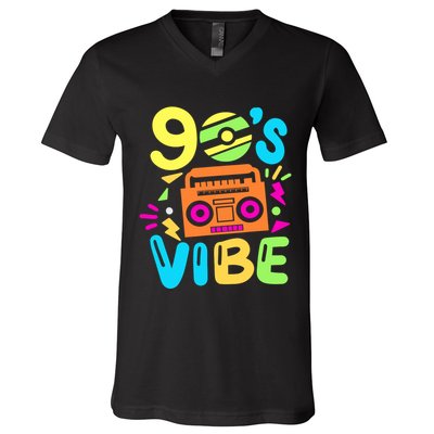 Retro Aesthetic Costume Party Outfit 90s Vibe V-Neck T-Shirt