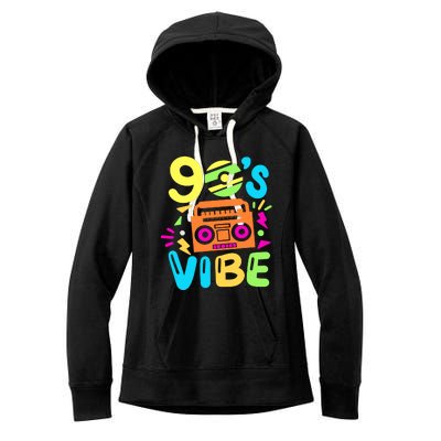 Retro Aesthetic Costume Party Outfit 90s Vibe Women's Fleece Hoodie