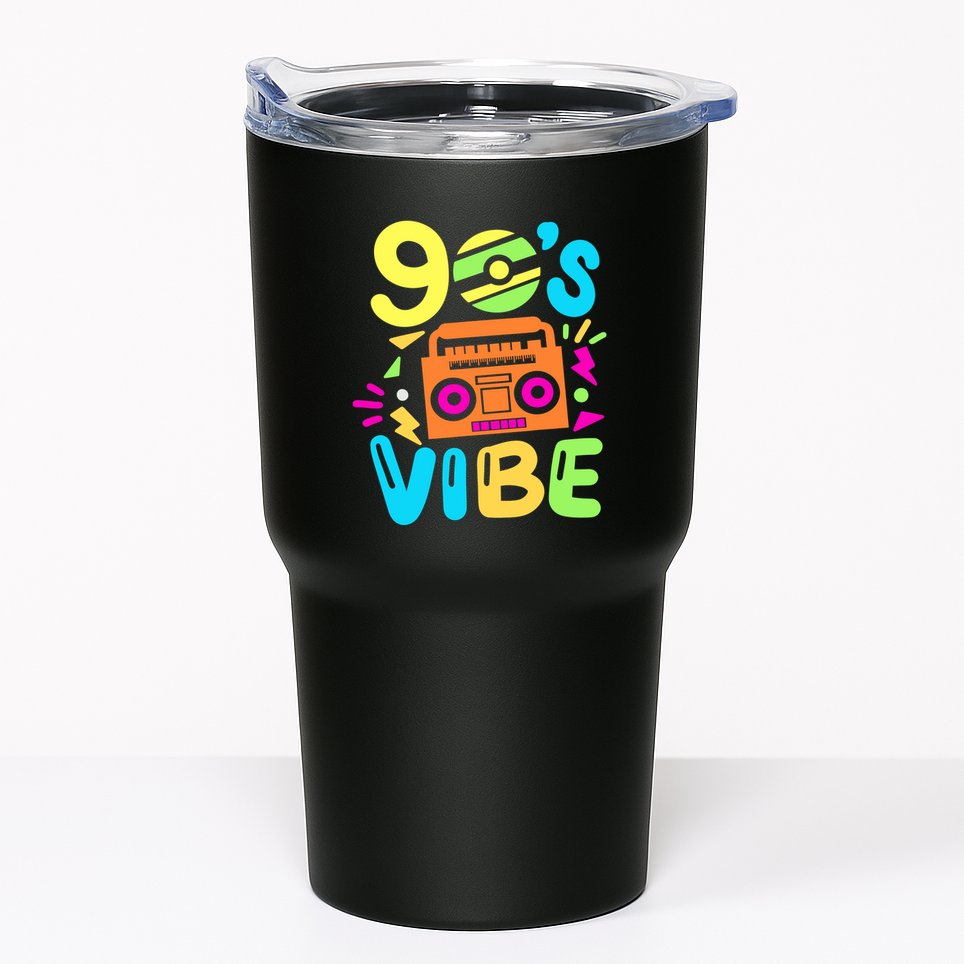 Retro Aesthetic Costume Party Outfit 90s Vibe Tumbler