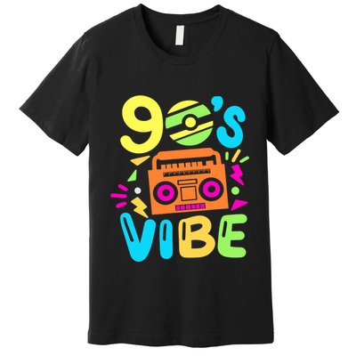 Retro Aesthetic Costume Party Outfit 90s Vibe Premium T-Shirt