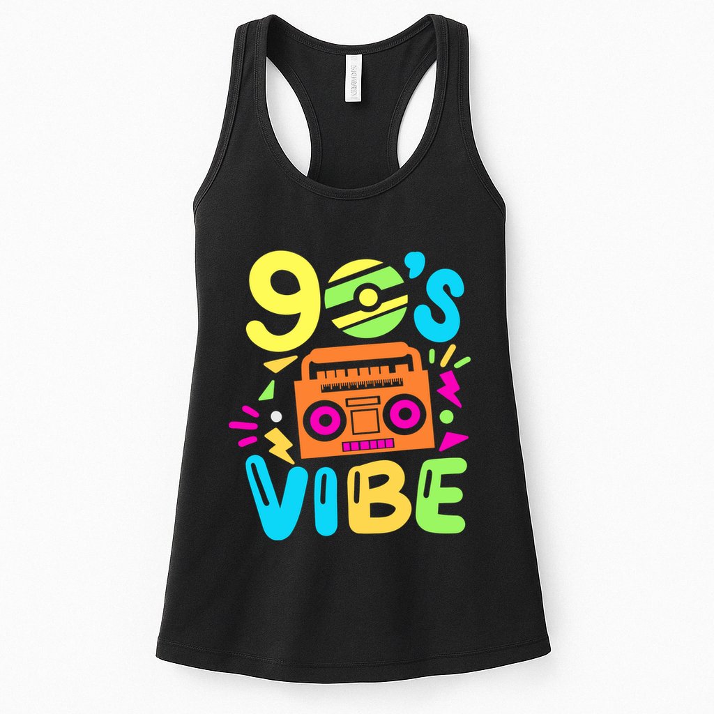 Retro Aesthetic Costume Party Outfit 90s Vibe Womens Tank Top