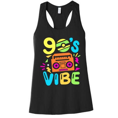 Retro Aesthetic Costume Party Outfit 90s Vibe Women's Racerback Tank