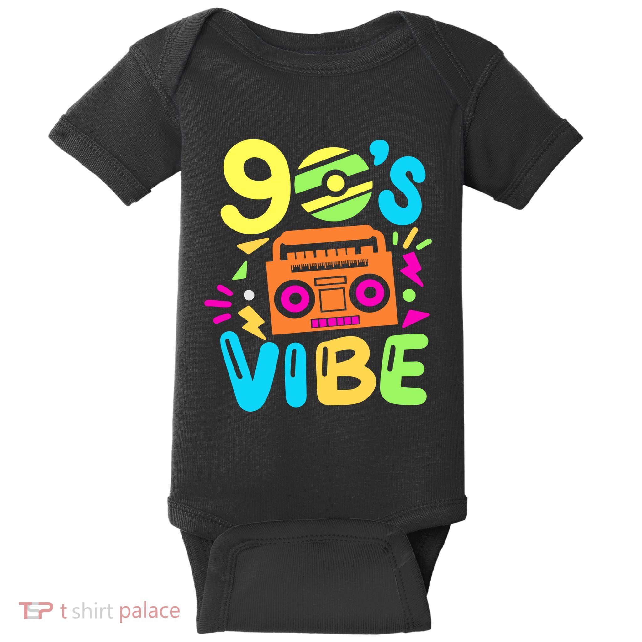 Retro Aesthetic Costume Party Outfit 90s Vibe Baby Bodysuit