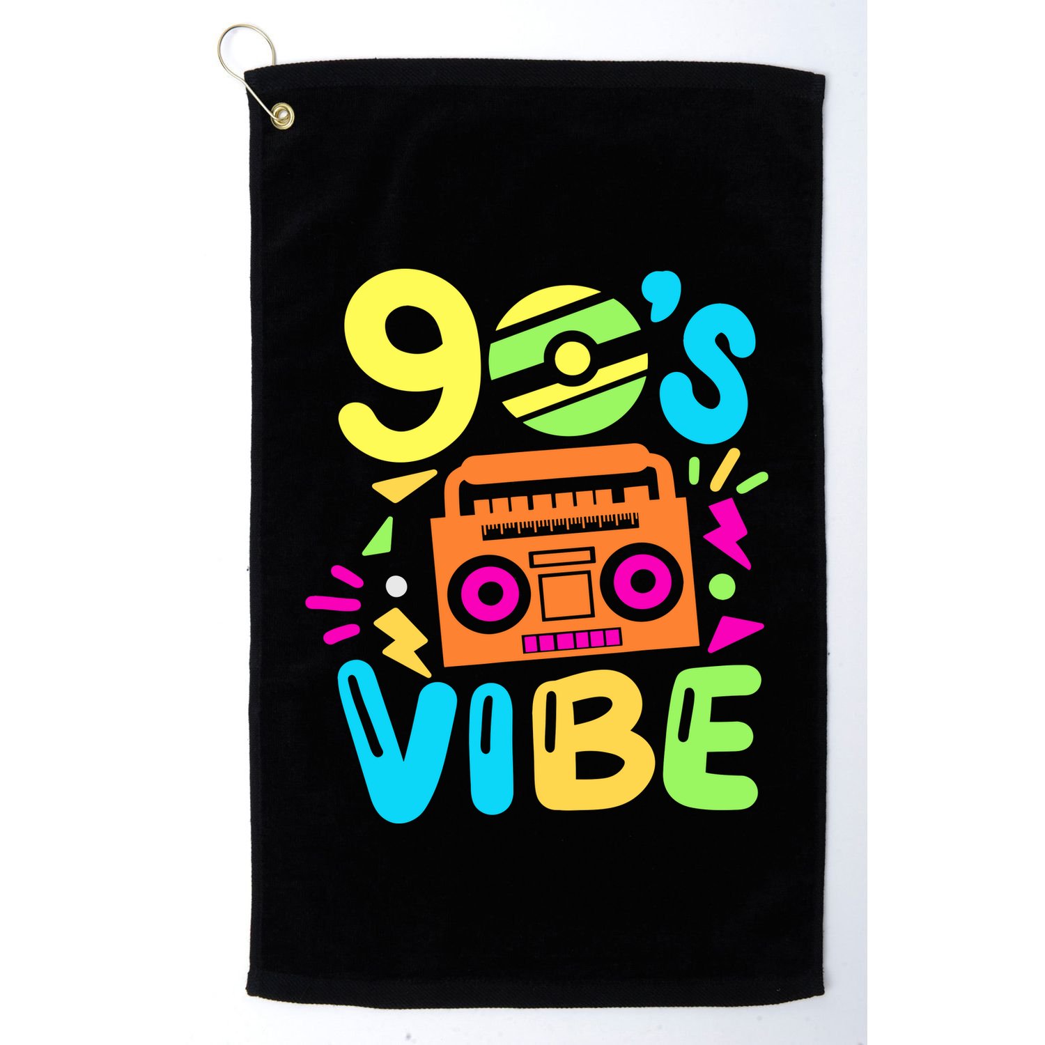 Retro Aesthetic Costume Party Outfit 90s Vibe Golf Towel