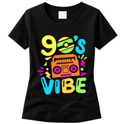 Retro Aesthetic Costume Party Outfit 90s Vibe Womens T-Shirt