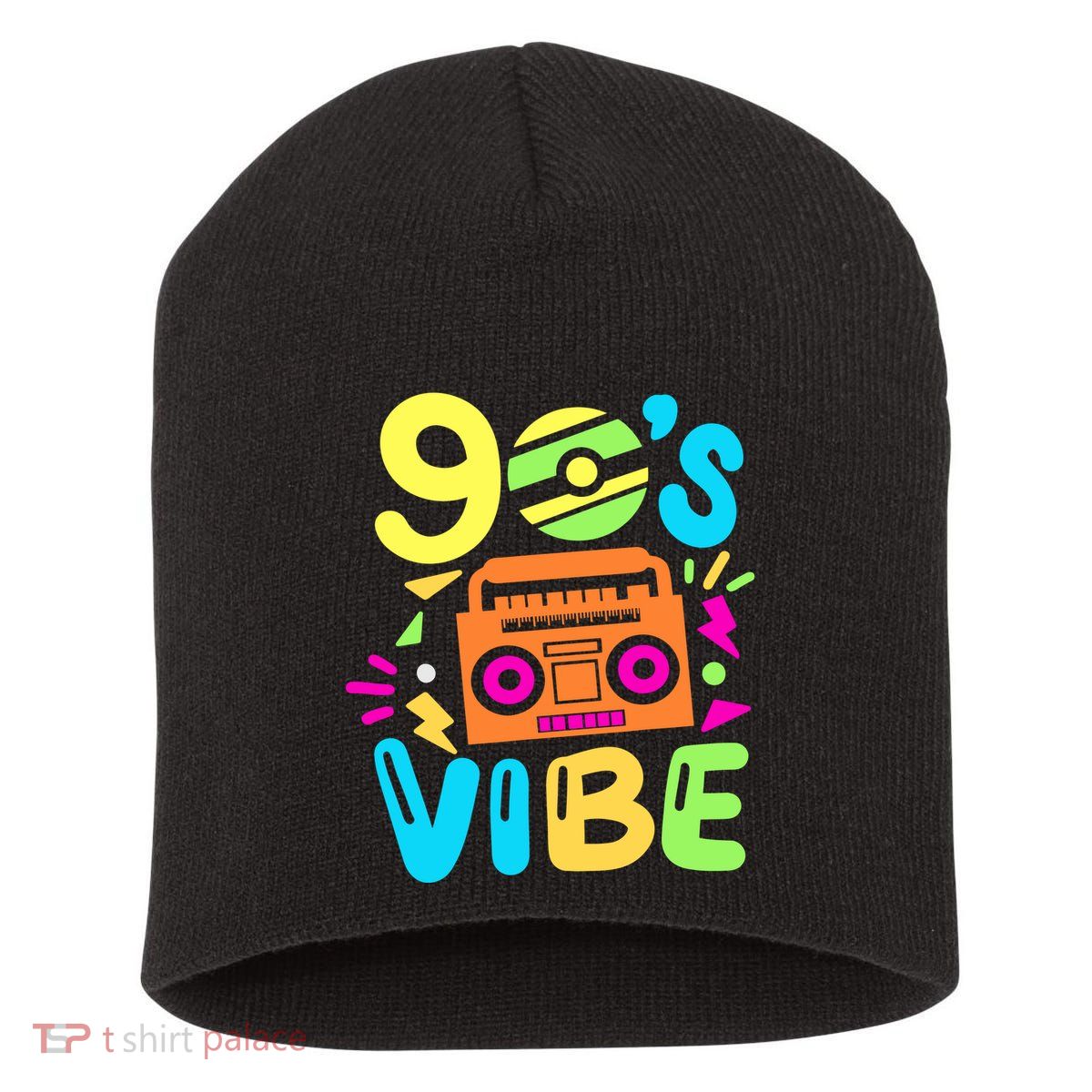 Retro Aesthetic Costume Party Outfit 90s Vibe Short Acrylic Beanie