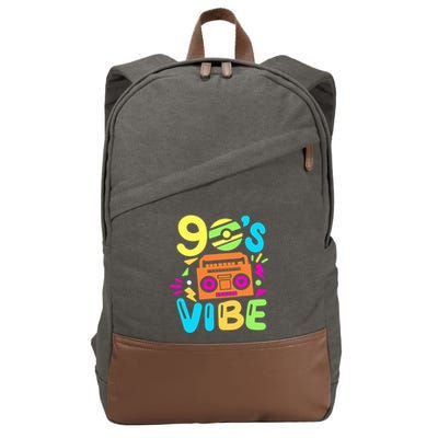 Retro Aesthetic Costume Party Outfit 90s Vibe Cotton Canvas Backpack