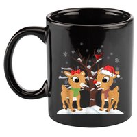 Rudolph And Clarice Christmas Reindeer Gift 11oz C Handle Ceramic Mug