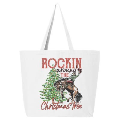 Rockin Around Christmas Tree Cow Xmas Design Gift 25L Jumbo Tote